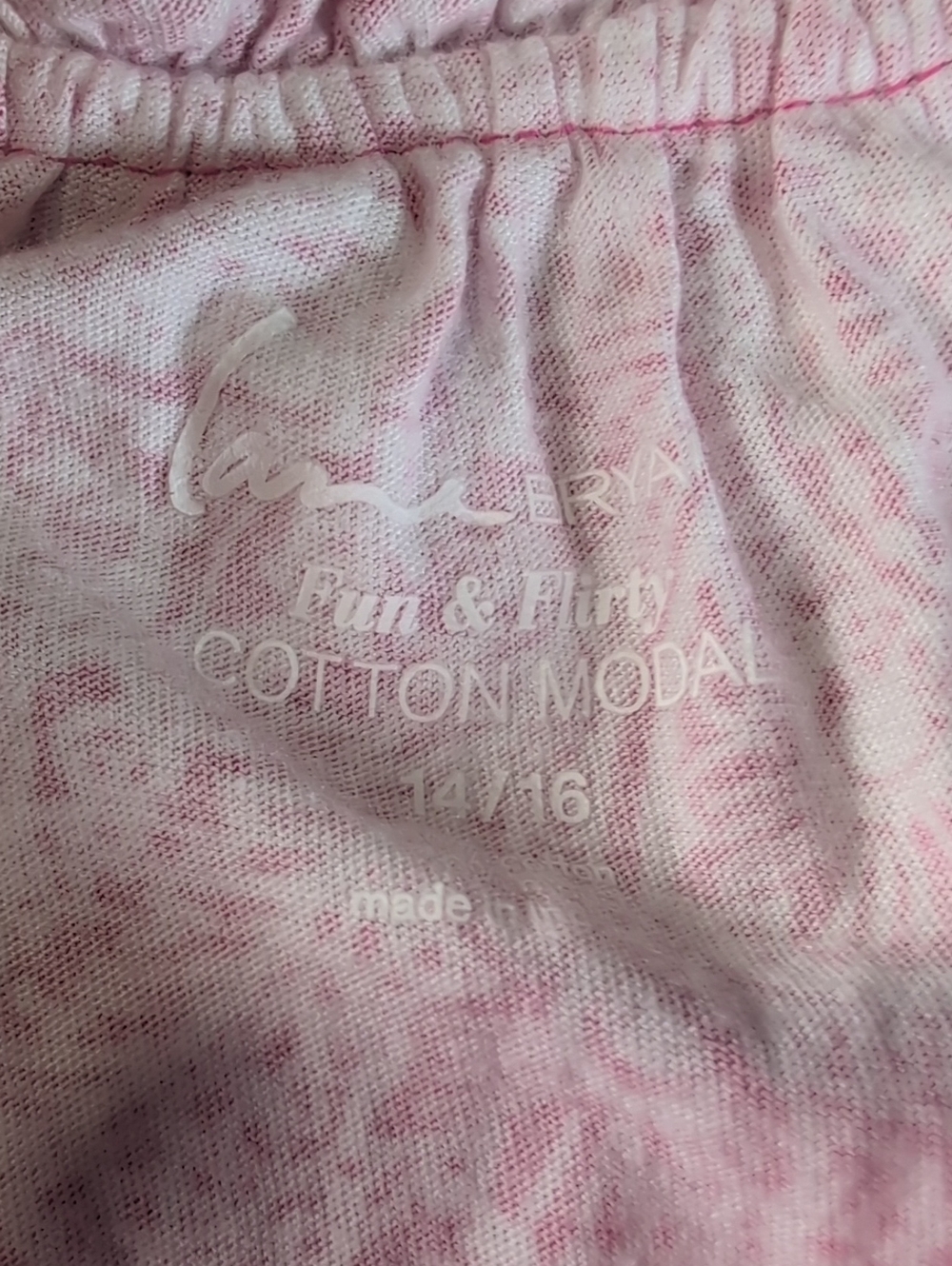 Lane Bryant Fun & Flirty Pink and White Print Top Size 14/16 - Picture 4 of 7